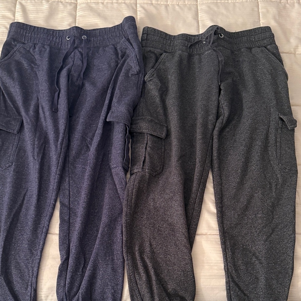 New York & Company Charcoal and Black Joggers